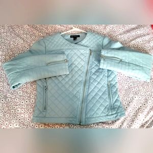 Womens leather motorcycle jacket